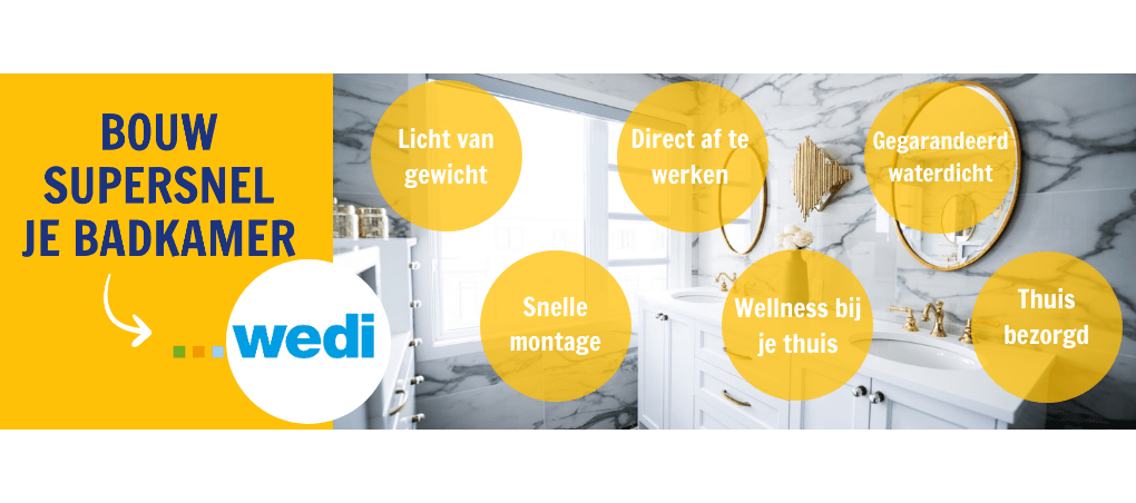 Bouw supersnel je badkamer - de power van wedi